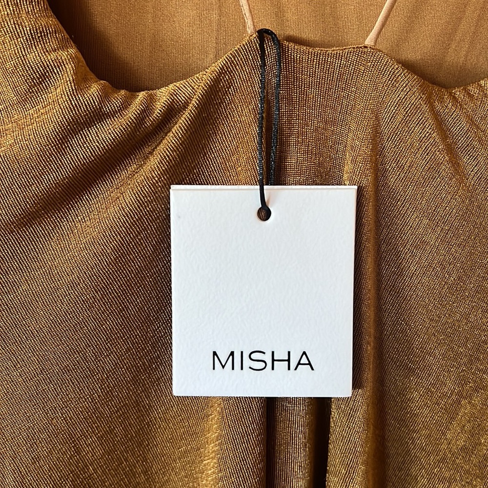 MISHA Celestine Jersey Gown in Copper - New - Size 2 - Picture 5 of 6